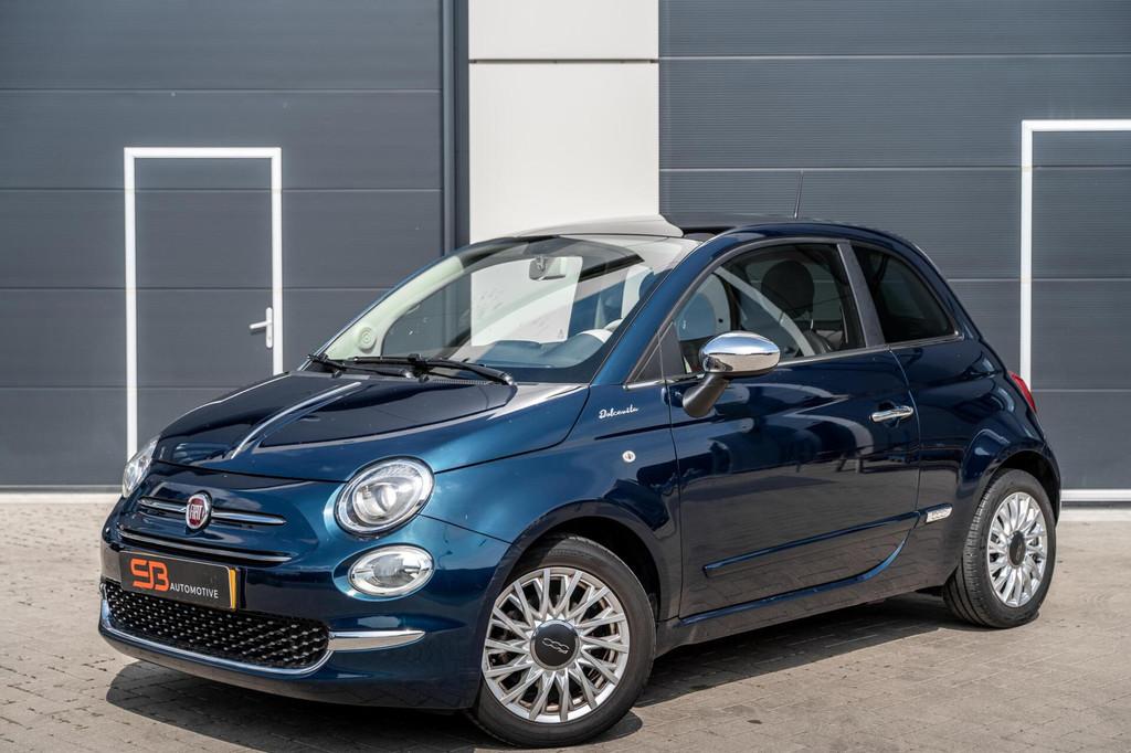 Fiat 500 1.0 Hybrid Dolcevita Leder|Cruise|Sensor|Pano|Vol!, Auto's, Voorwielaandrijving, Euro 6, Leder en Stof, Bedrijf