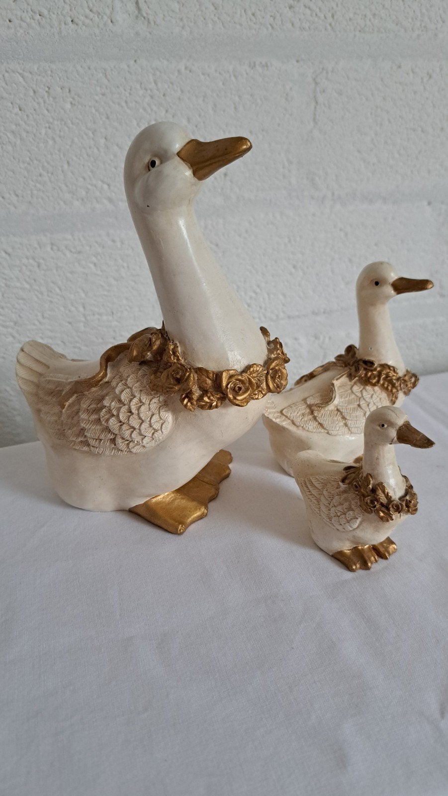 Moedergans met kleintjes beeldjes, Ophalen of Verzenden, Zo goed als nieuw, Dier
