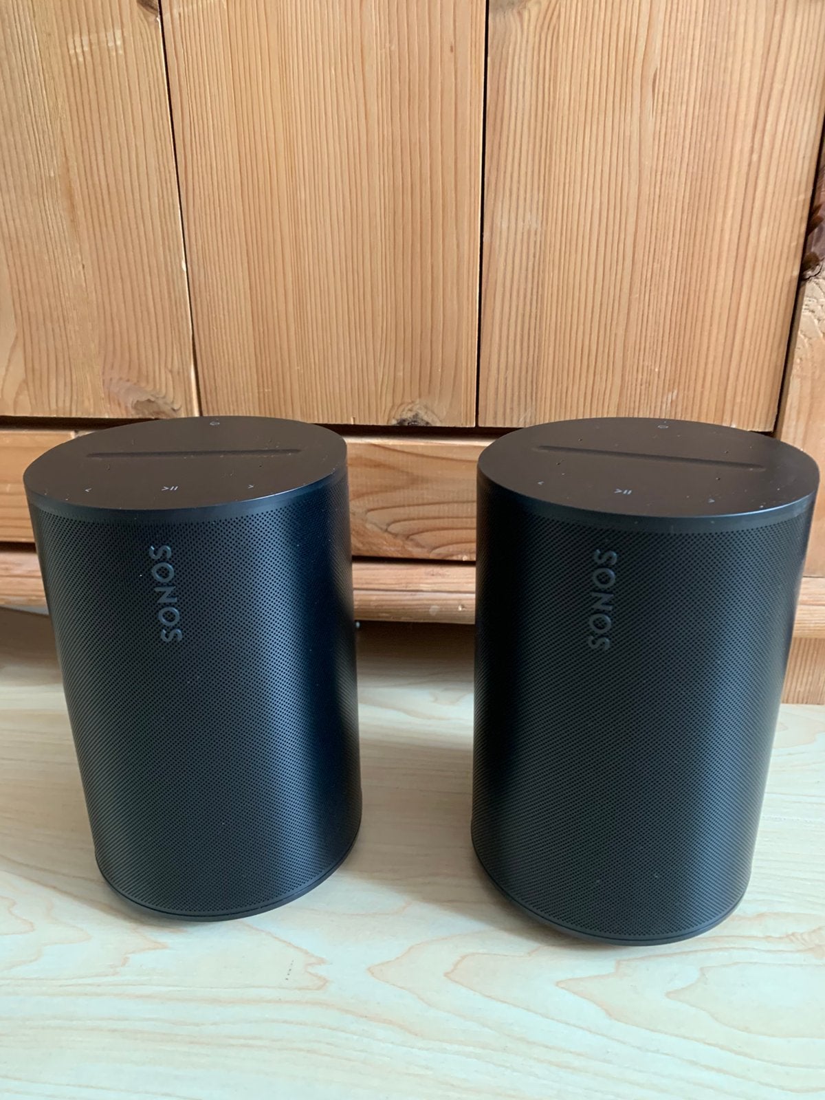 2x Era 100 (zwart), zie omschrijving., Ophalen, Stereo speakers, Inclusief kabels, Zo goed als nieuw
