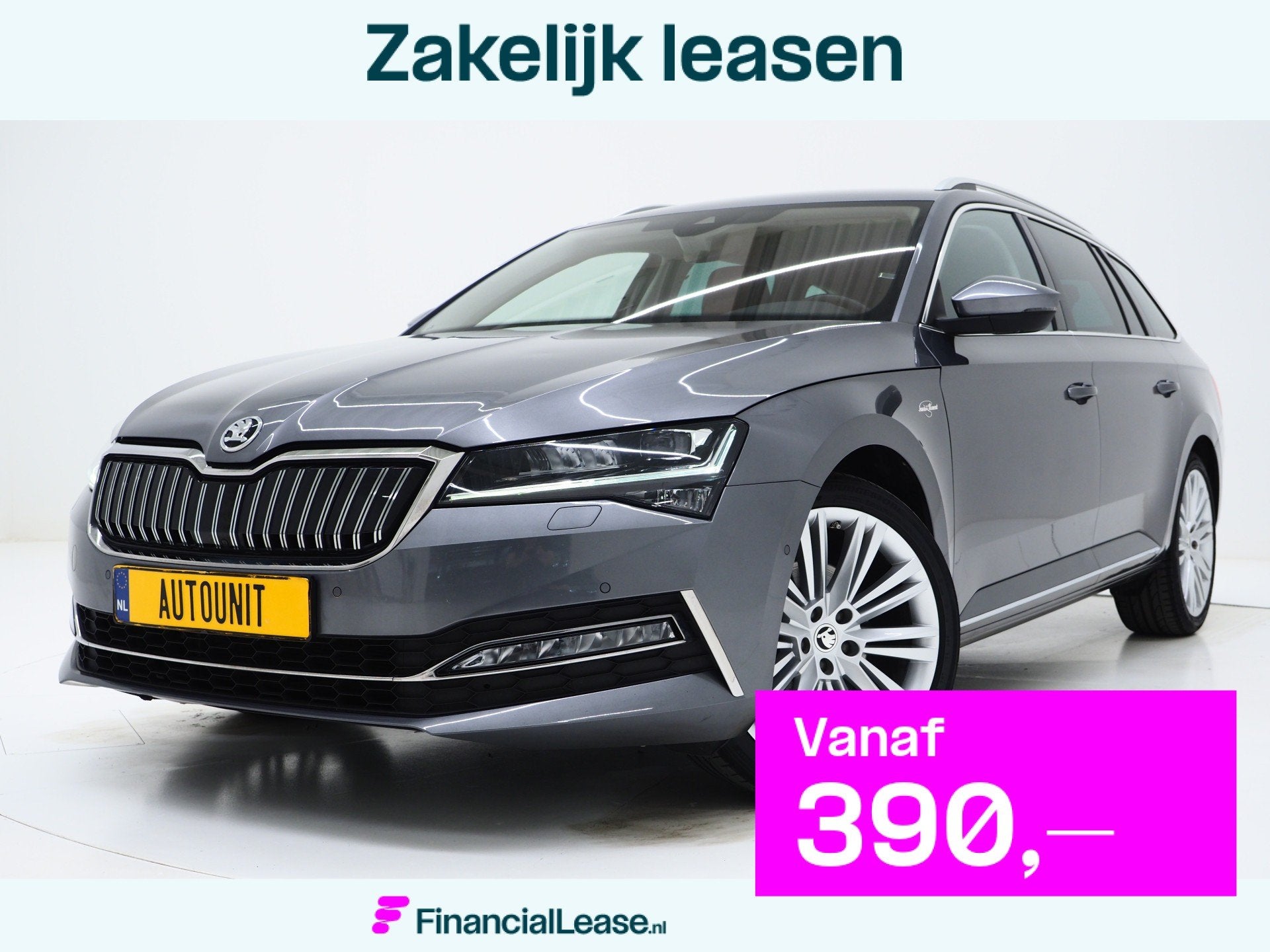 Skoda Superb Combi 1.4 TSI iV Laurin & Klement | Leder | Tre, Gebruikt, Zwart, 4 cilinders, Hybride Elektrisch/Benzine