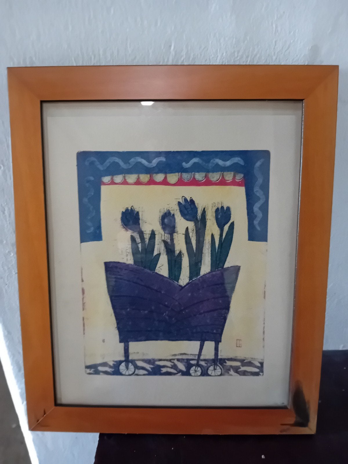 Zeefdruk Eliza Kopec Primavera 1992, 1950 - 1999, Flora en Fauna, Zeefdruk, Gesigneerd