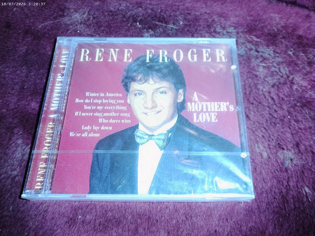 CD Rene Froger - A mother's Love   NIEUW, Ophalen of Verzenden, Levenslied of Smartlap, Nieuw in verpakking, Inclusief doosje