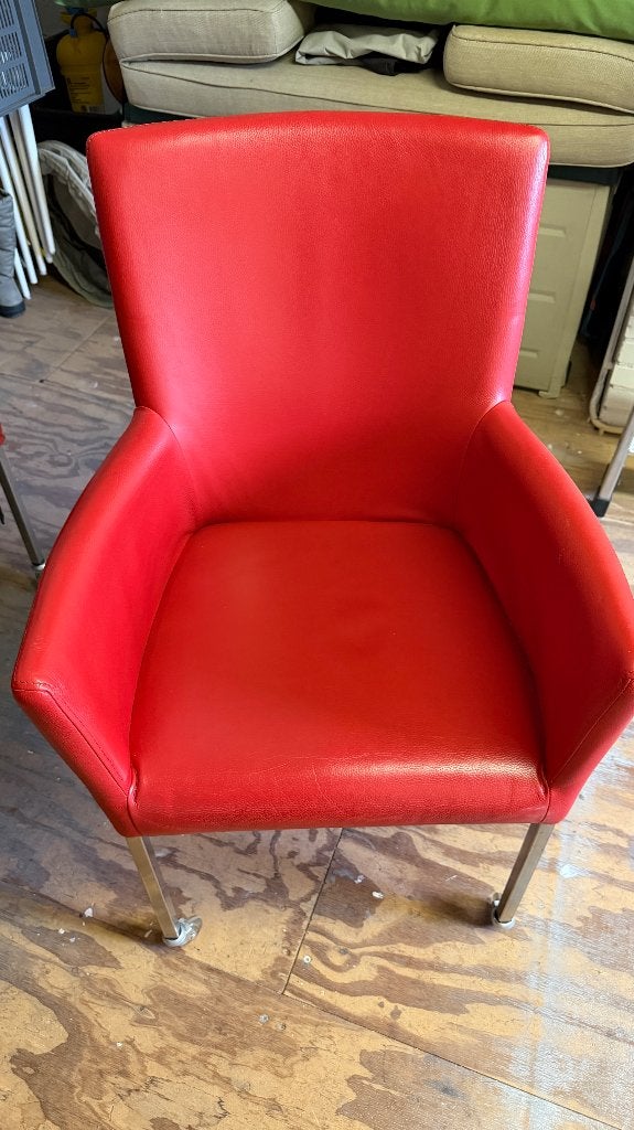 Leren stoelen, Ophalen, Overige kleuren, Leer, Zo goed als nieuw