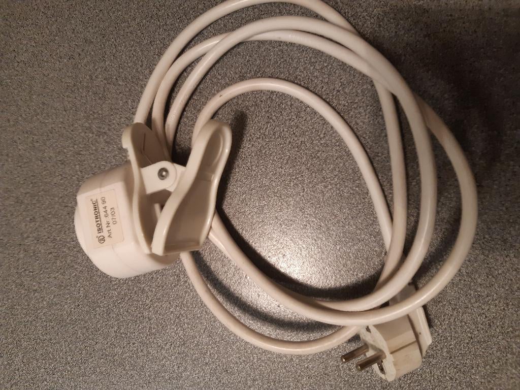 verlengsnoer met clip, Ophalen of Verzenden, Gebruikt, Kabel of Snoer