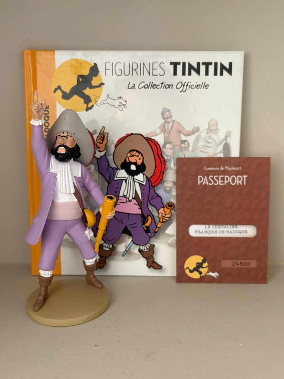 Kuifje/Tintin beeld François de Hadoque Moulinsart, Verzamelen, Ophalen of Verzenden, Kuifje, Zo goed als nieuw, Beeldje of Figuurtje
