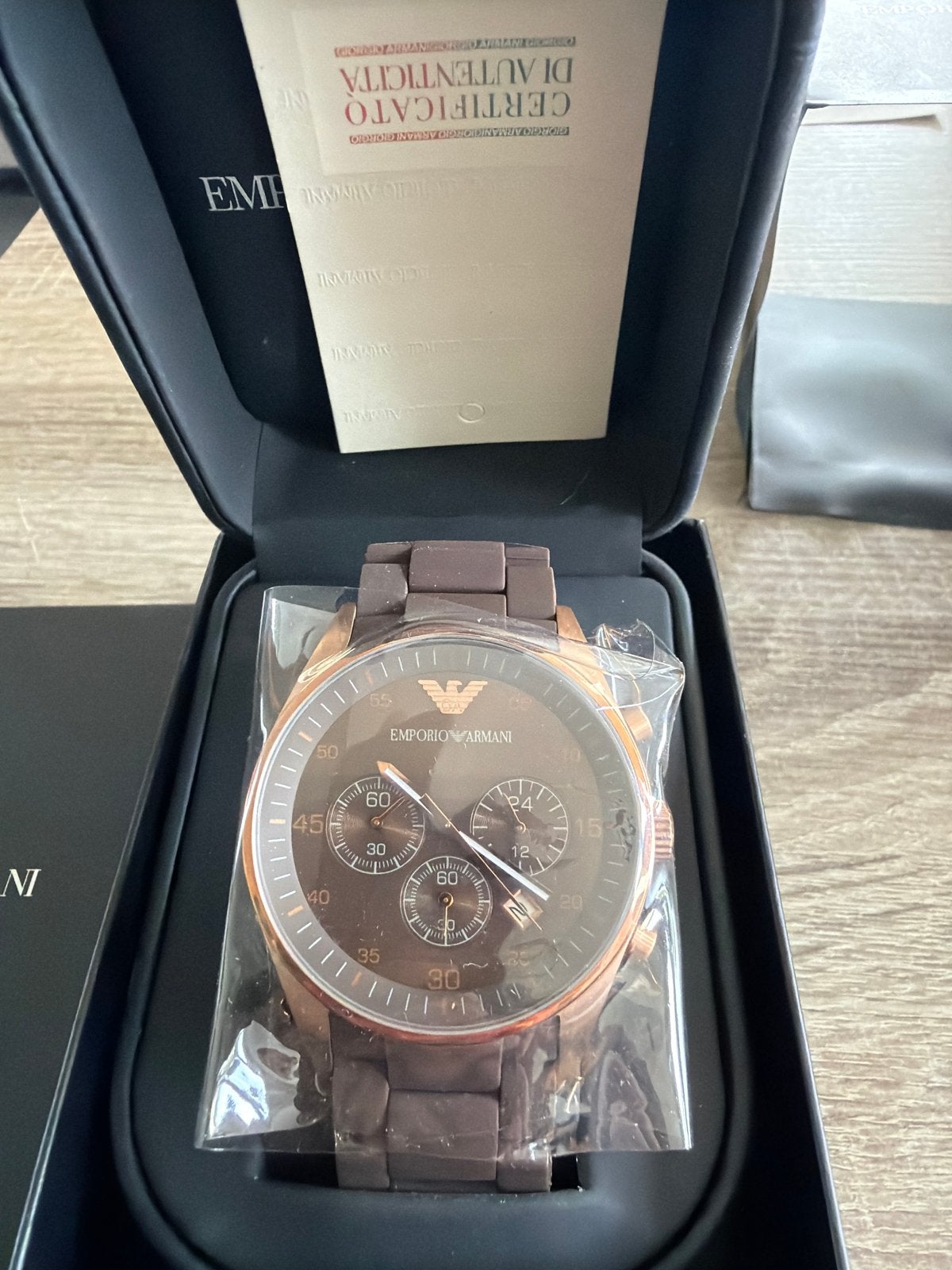 Emporio Armani AR5890 Herenhorloge - Nieuw in doos, Overige merken, Staal, Polshorloge, Nieuw