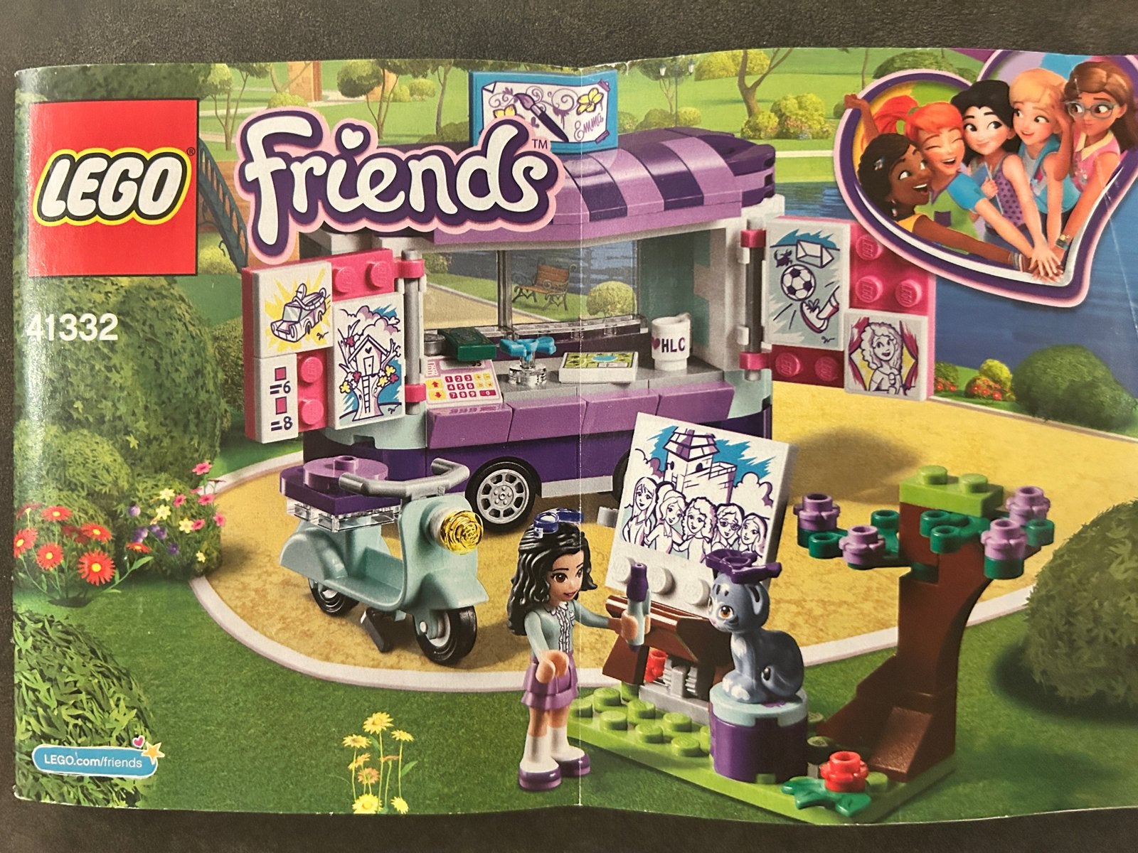 Lego Friends 41332 Emma's Kunstkraam - Compleet, Ophalen of Verzenden, Gebruikt