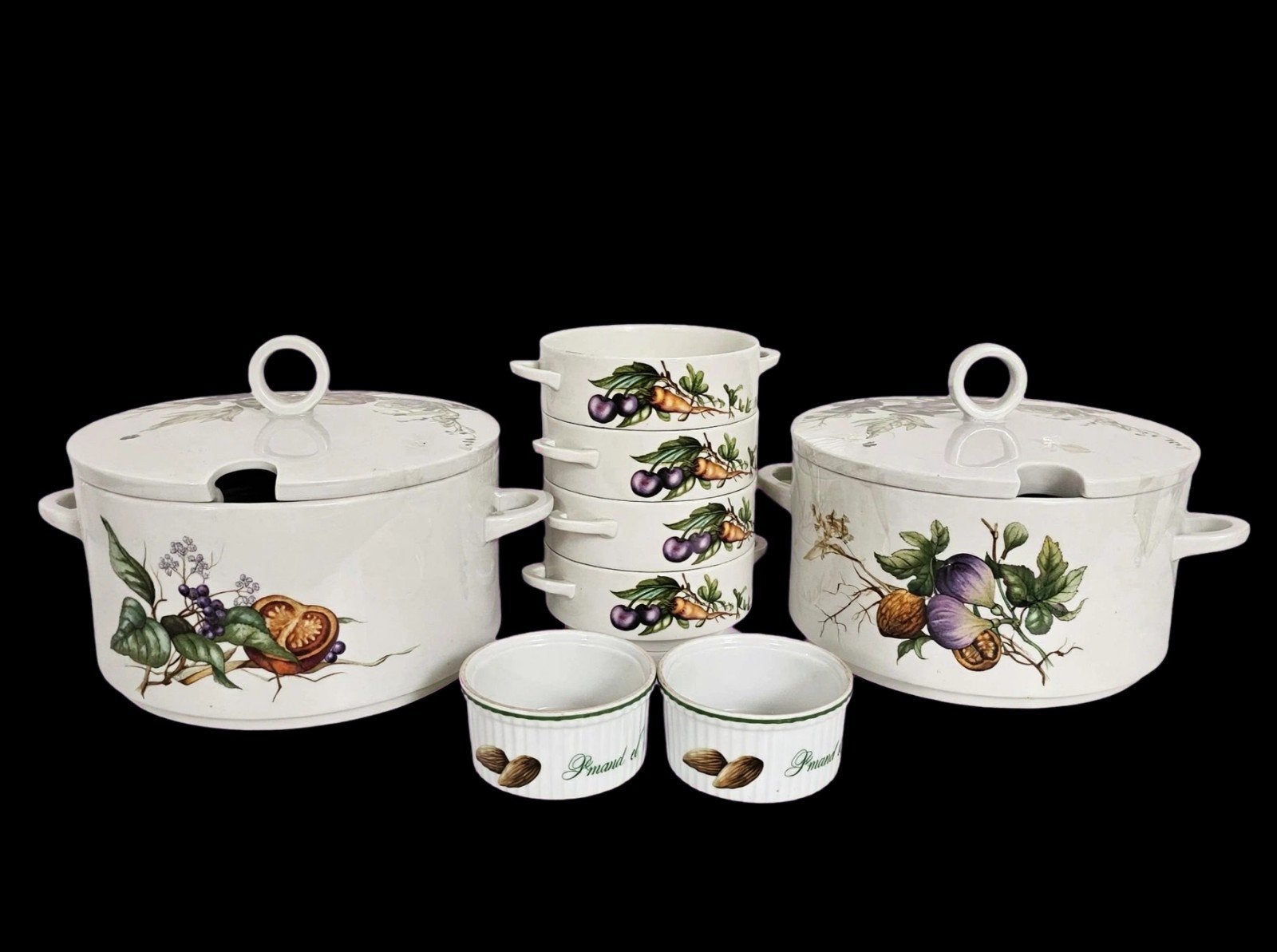 Vintage Villeroy & Boch Botanica serviesonderdelen, Ophalen, Villeroy & Boch, Vintage, Zo goed als nieuw