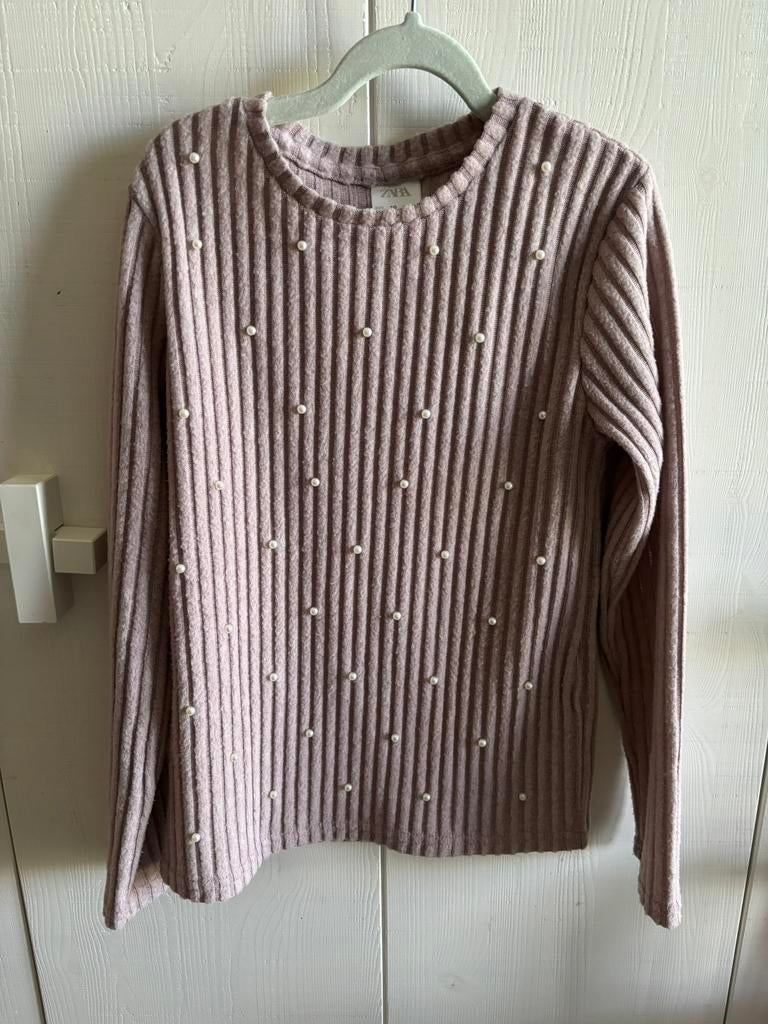 Trui met parels Zara, Ophalen of Verzenden, Zo goed als nieuw, Meisje, Trui of Vest