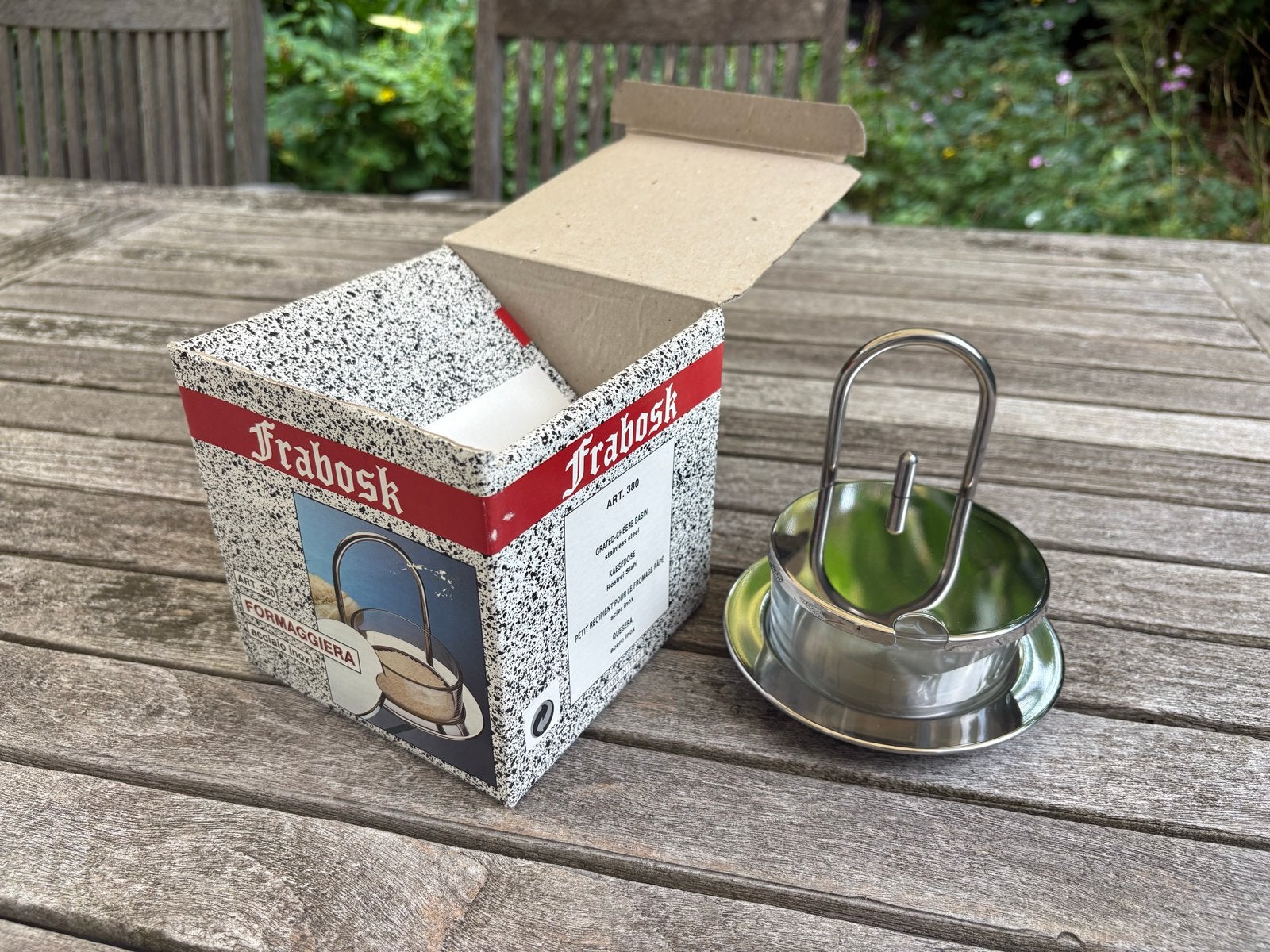 Frabosk Formaggiera - Kaasbakje inox/glas, Ophalen of Verzenden, Nieuw