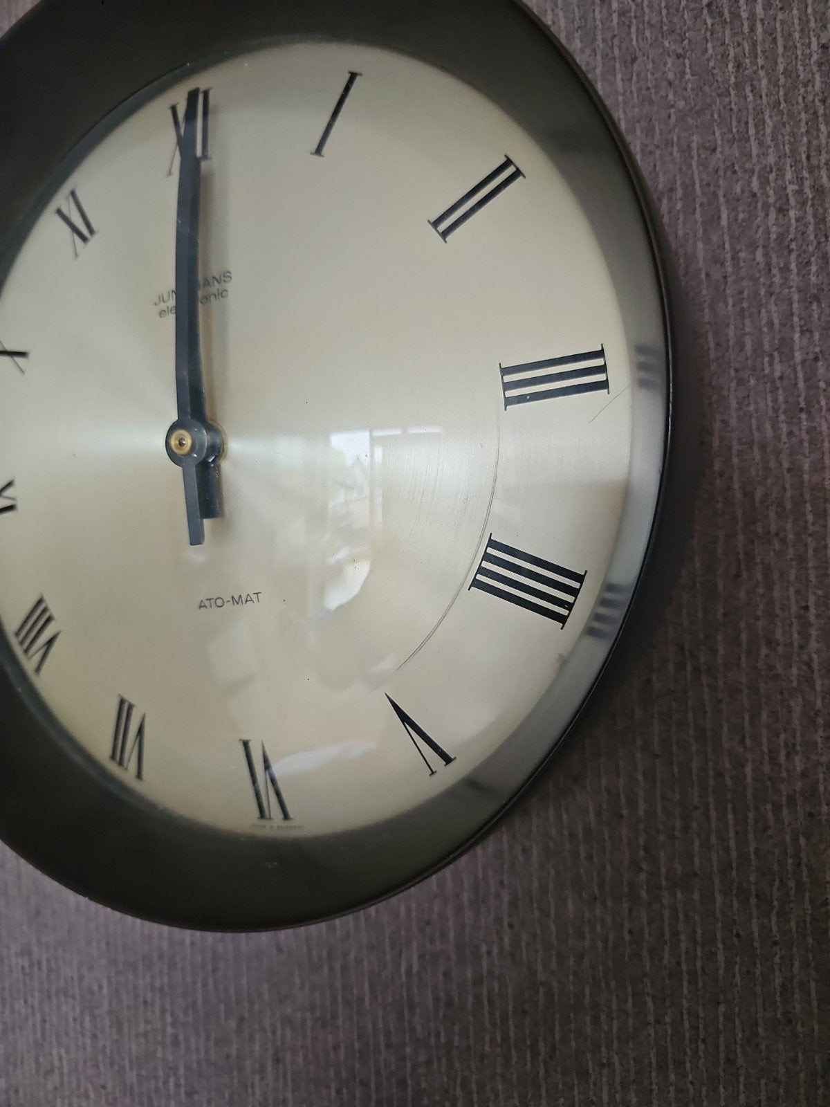 Vintage Junghans ATO-MAT wandklok werkend Made in Germany, Ophalen of Verzenden