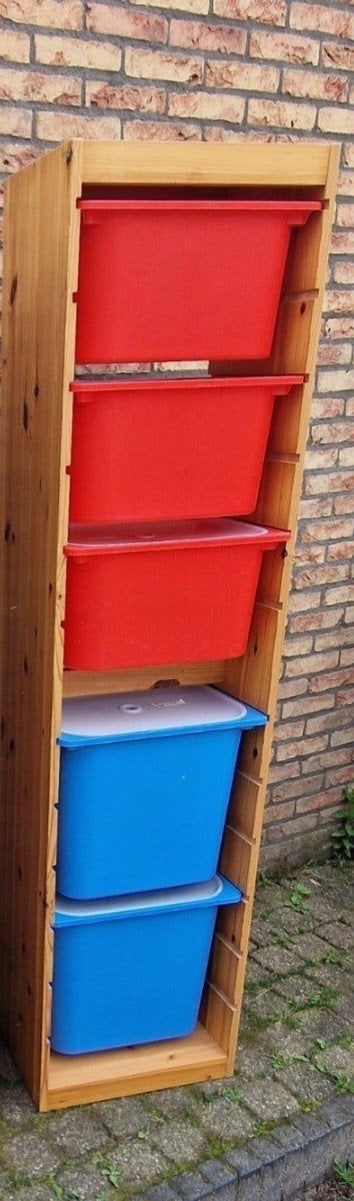 ikea Trofast kast met bakken en deksels, Ophalen, Minder dan 50 cm, Gebruikt, 5 laden of meer