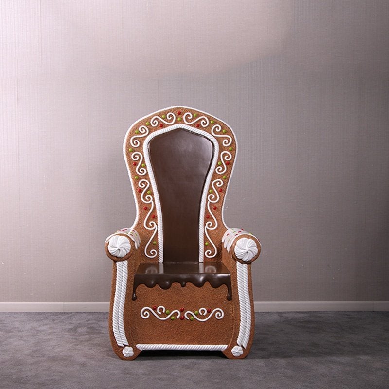 Gingerbread Throne – Kerstman Troon Hoogte 147 cm, Diversen, Ophalen, HorecaBeelden, Nieuw, HorecaBeelden