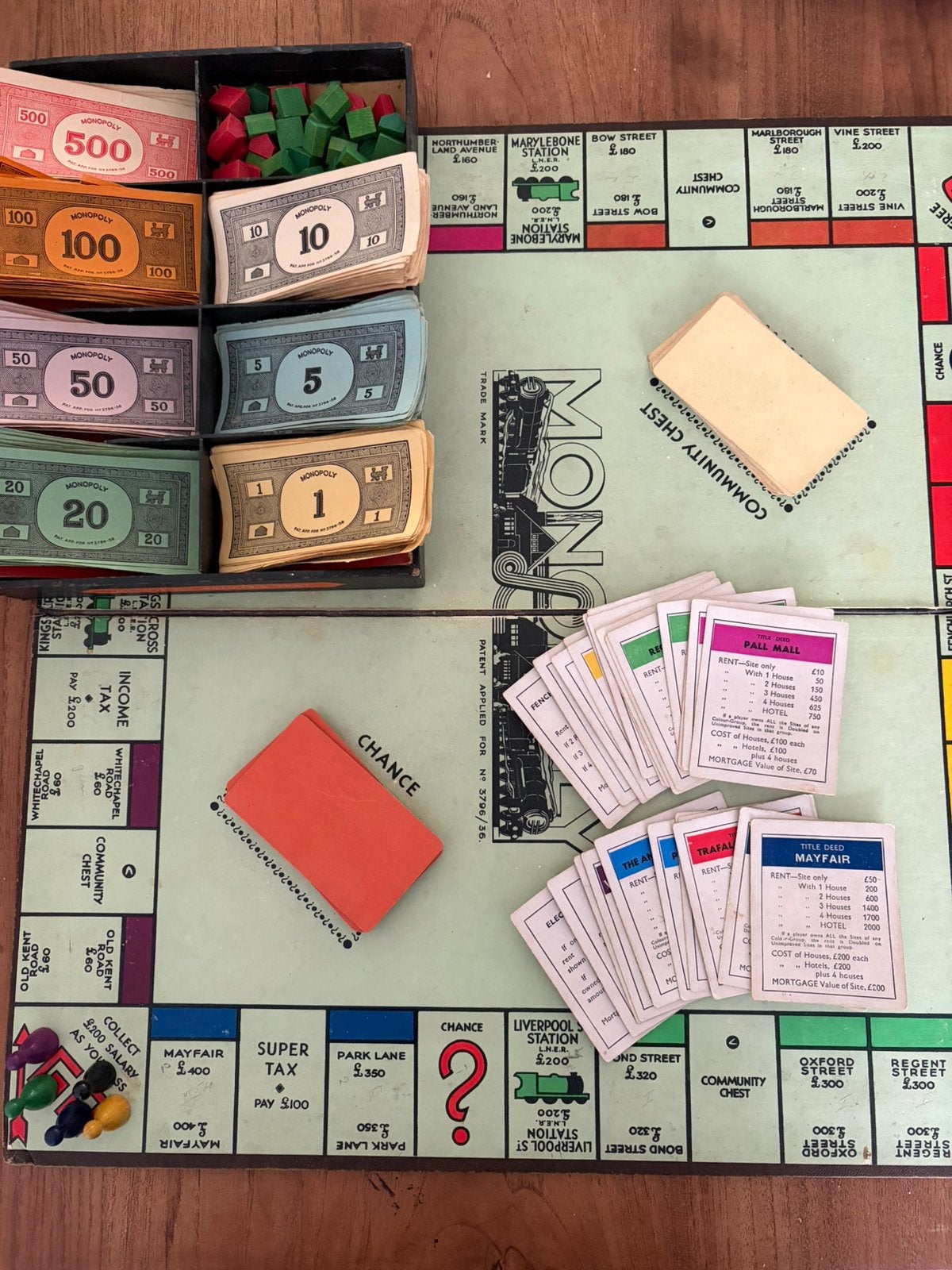 Oude Engelse Monopoly, Hobby en Vrije tijd, Ophalen of Verzenden, Gebruikt