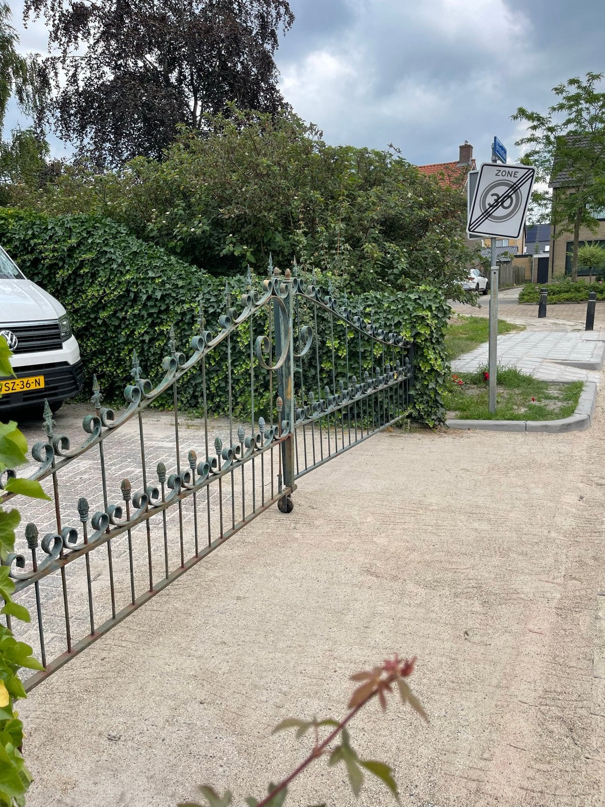 Klassieke inrijpoort - Antiek design, Tuin en Terras, Met poort, Gebruikt, Ophalen of Verzenden, Sierhekwerk