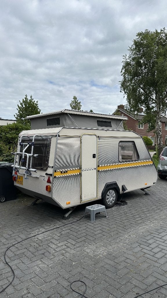 kip kompakt KK37 (1991) extra zitje/geen toilet, Caravans en Kamperen, Luifel, Kip, Treinzit, Tot en met 3