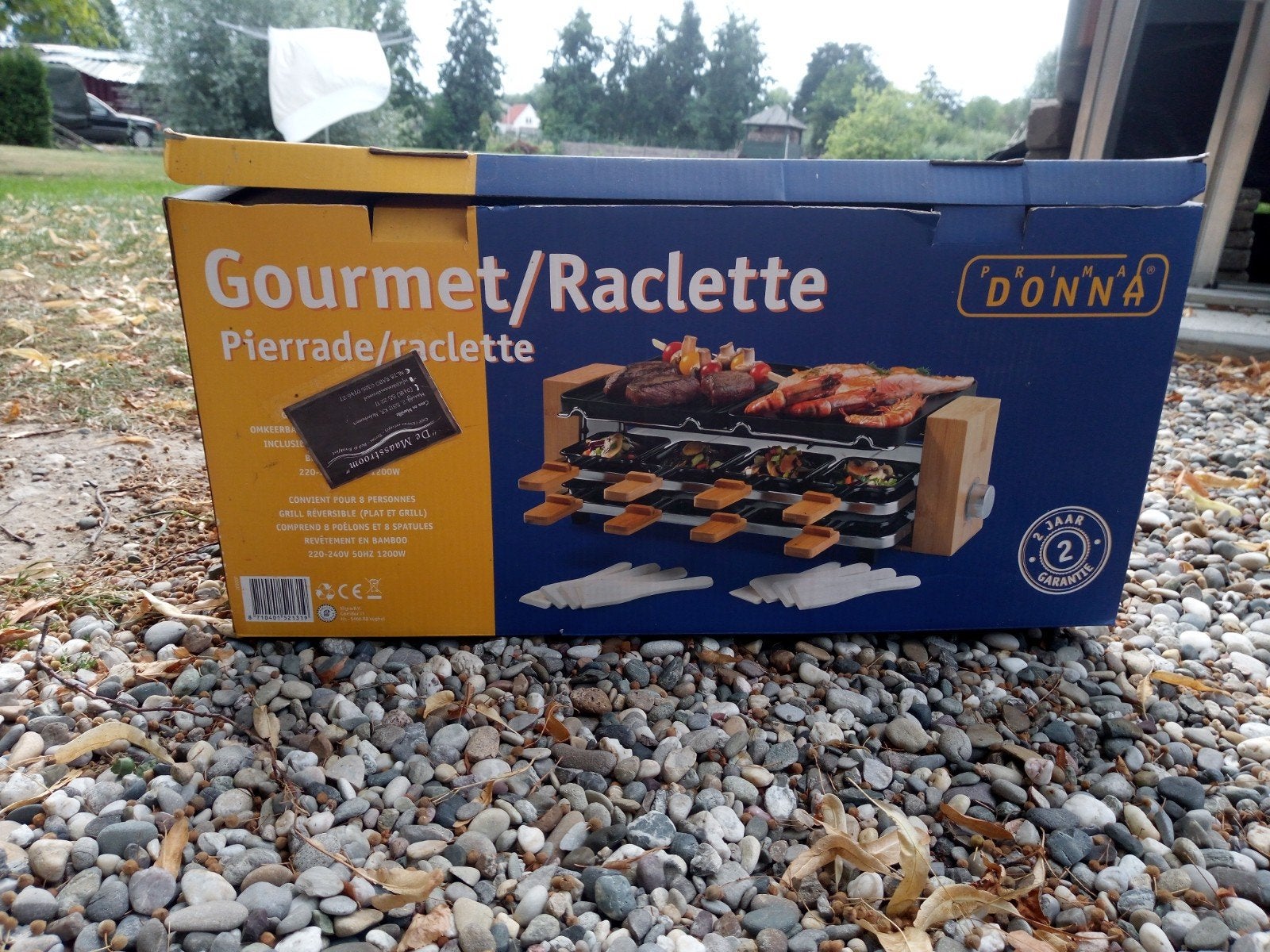 Prima Donna Gourmet/Raclette Pierrade - Nieuw in doos, Ophalen of Verzenden, Nieuw, 4 t/m 7 personen
