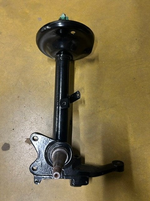 BMW E21 Veerpoot Linksvoor (4-cilinder) Gepoedercoat, Auto-onderdelen, Ophanging en Onderstel, Ophalen, Gereviseerd, BMW