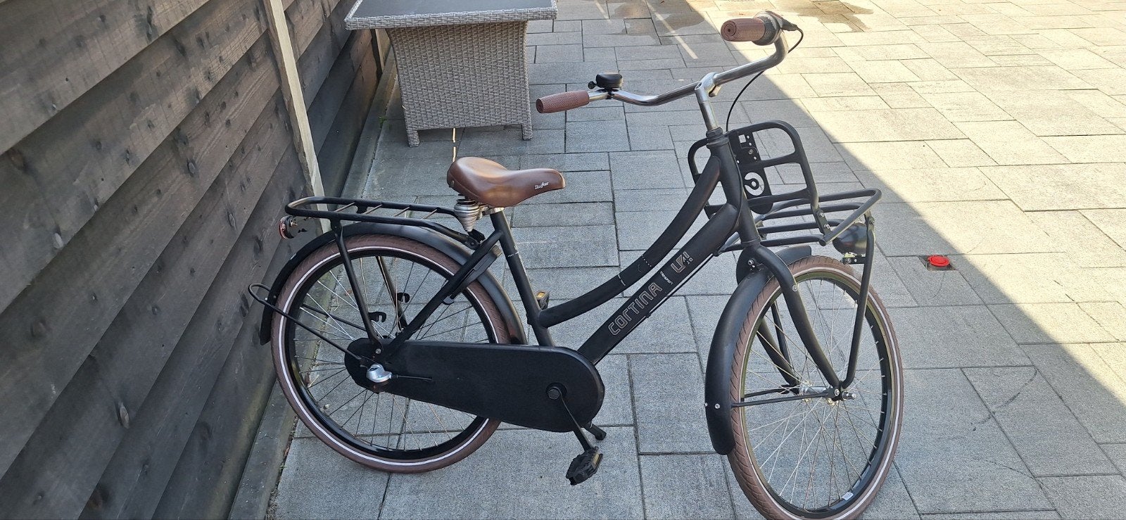 Cortina U4 Transportfiets met nieuwe standaard en handgrepen, Fietsen en Brommers, Terugtraprem, Versnellingen, Zo goed als nieuw