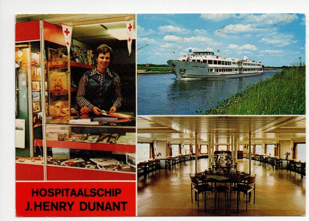 Ansichtkaart Hospitaalschip J. Henry Dunant, Ophalen of Verzenden, 1980 tot heden, Gelopen