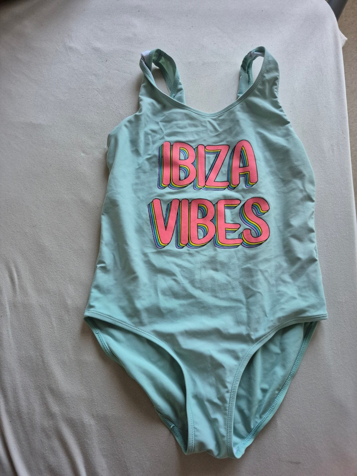 Zeeman badpak Ibiza Vibes maat 170/176, Kinderen en Baby's, Babykleding | Baby-zwemkleding, Zeeman, Gebruikt, Meisje, Badpak