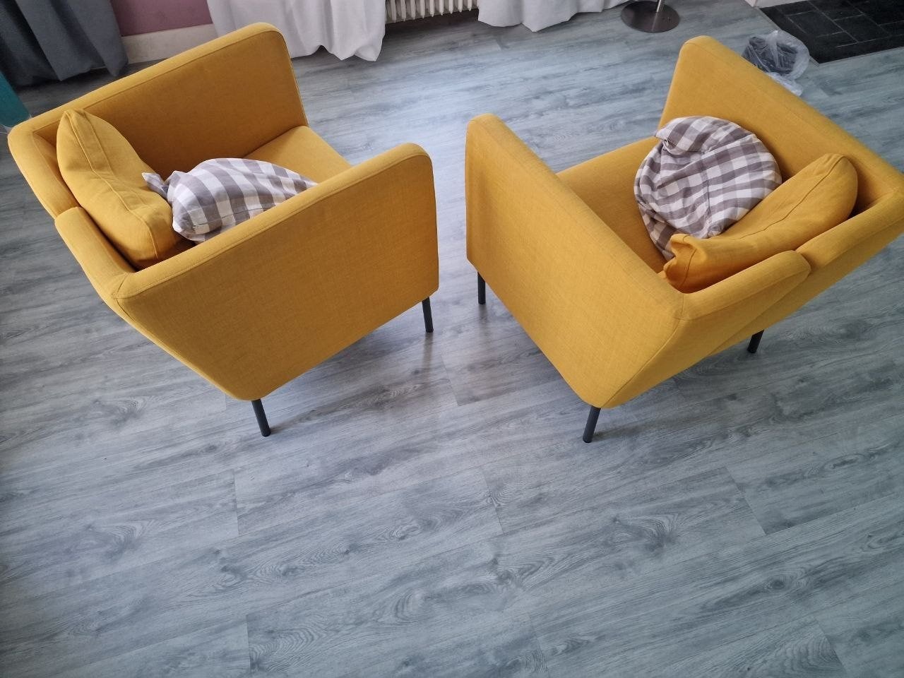2 Feel Fauteuils, Huis en Inrichting, Ophalen, Gebruikt, 75 tot 100 cm, Stof