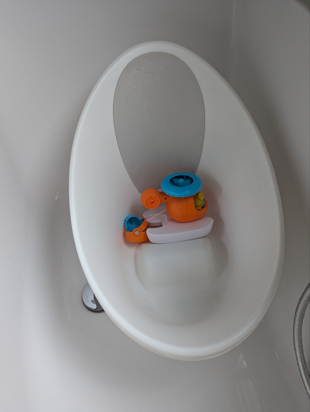 Babybadje met antislip en badspeeltje, Kinderen en Baby's, Ophalen of Verzenden, Zo goed als nieuw, Badje, Overige merken