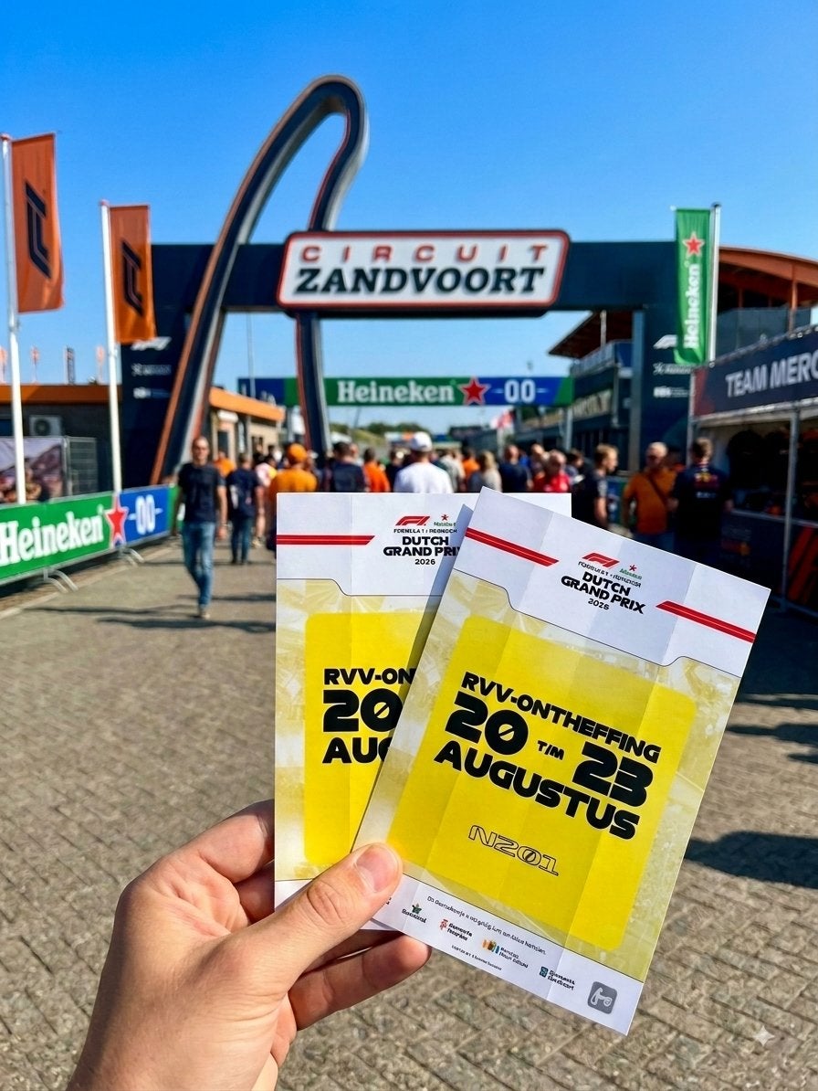 Doorlaatbewijs Dutch GP F1 Zandvoort - nog 2 beschikbaar!, Drie personen of meer, Meerdaags