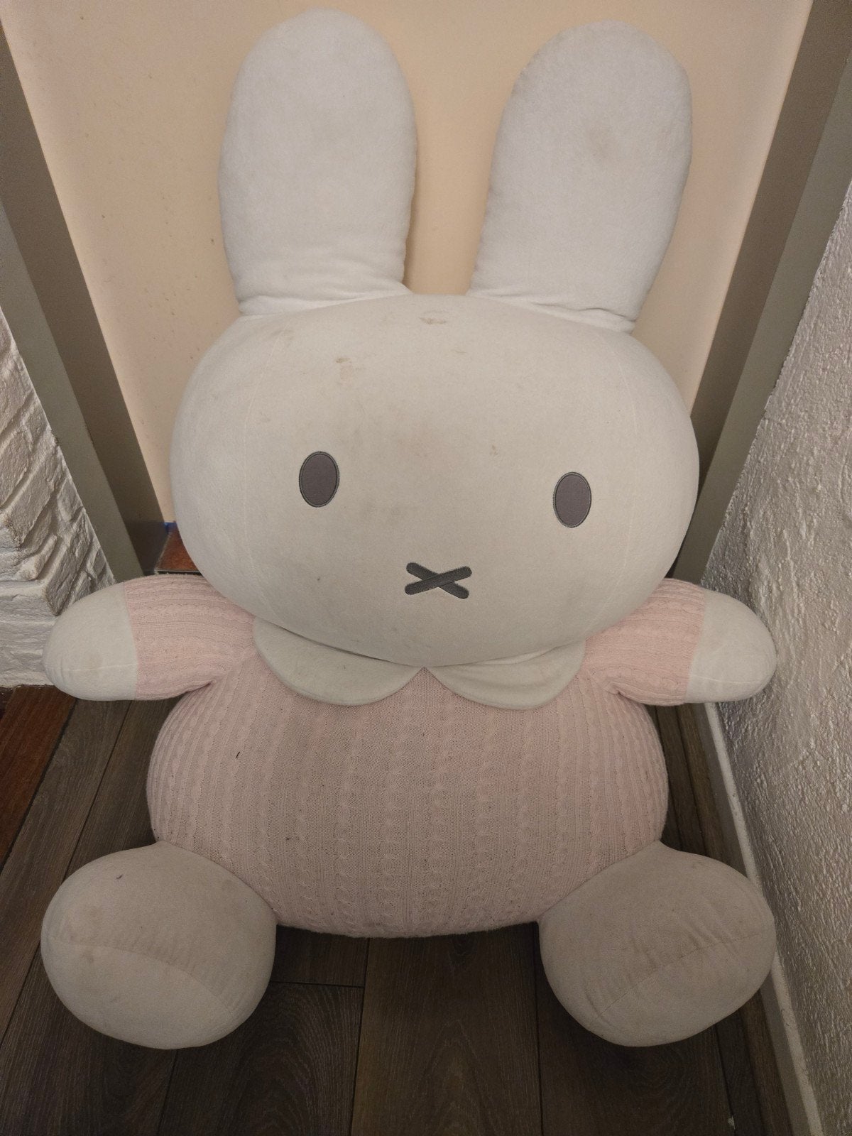 grote knuffel nijntje, Ophalen