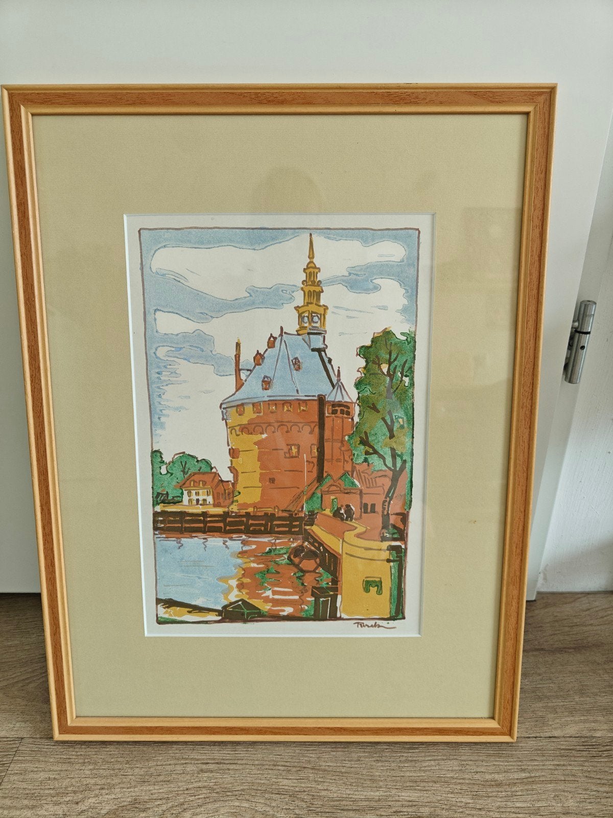 Haven van Hoorn, Antiek en Kunst, Kunst | Litho's en Zeefdrukken, Ingelijst, Ophalen of Verzenden, Overige onderwerpen, Ets