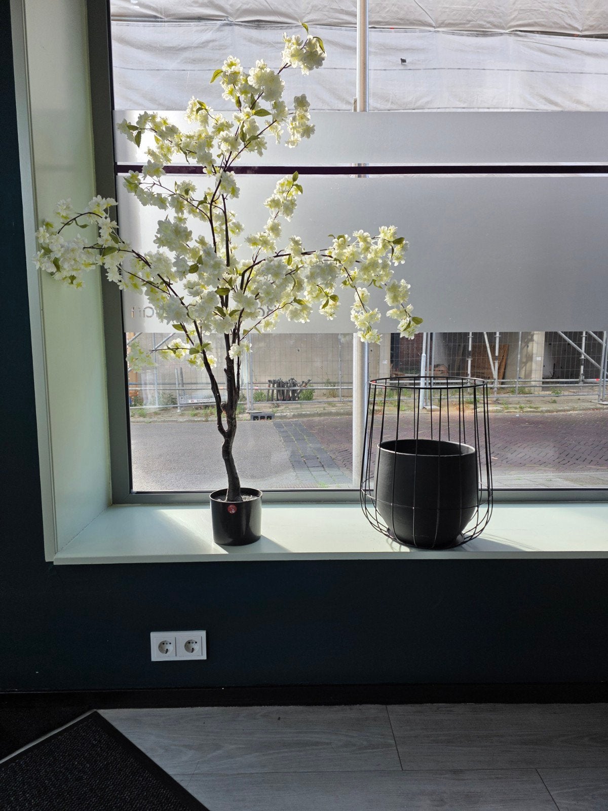 Bloempot Serax Urban Jungle Zwart 37x37x45 cm, Tuin en Terras, Gebruikt, Rond, Metaal, Binnen