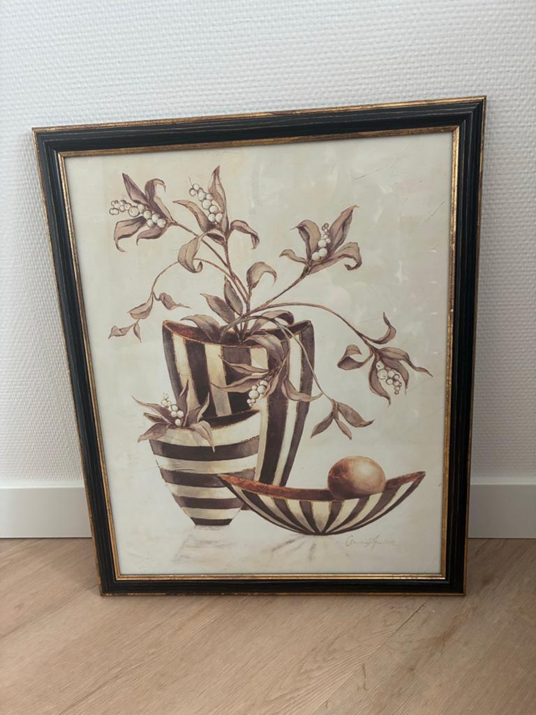 Art print Salerno ingelijst van Claudia Ancilotti  45x55cm, Ophalen