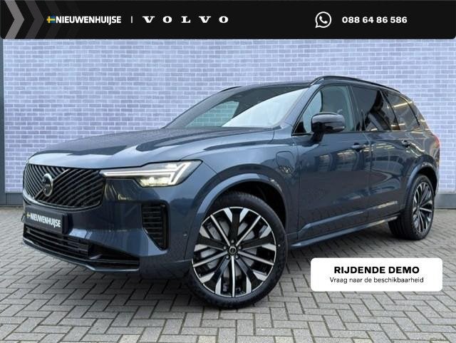 Volvo XC90 T8 Plug-in hybrid AWD Ultra Dark | Facelift | Tre, Auto's, Volvo, 12 maanden, Euro 6, 4 cilinders, Blauw