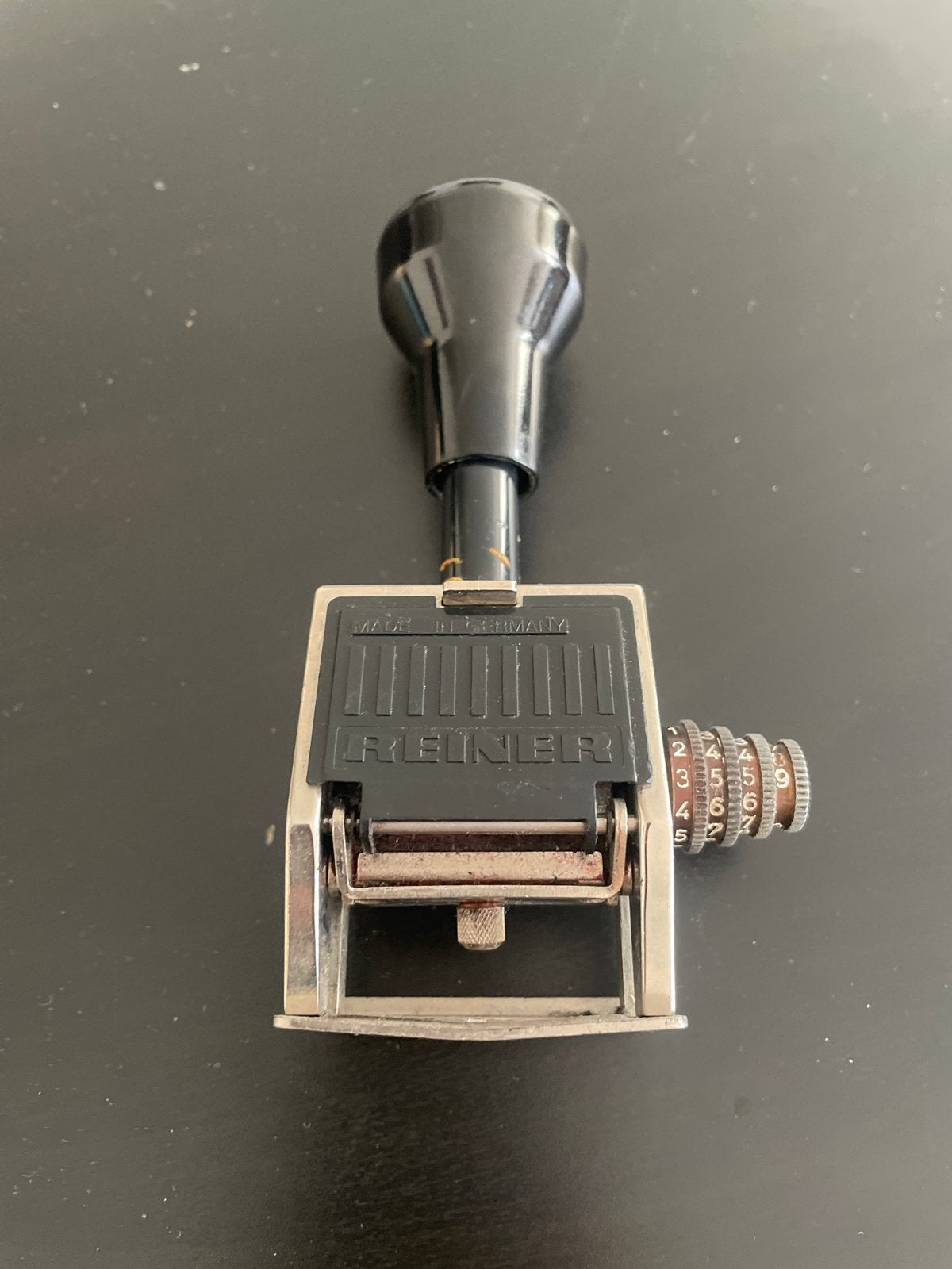 Vintage Reiner nummerstempel - Made in Germany, Ophalen