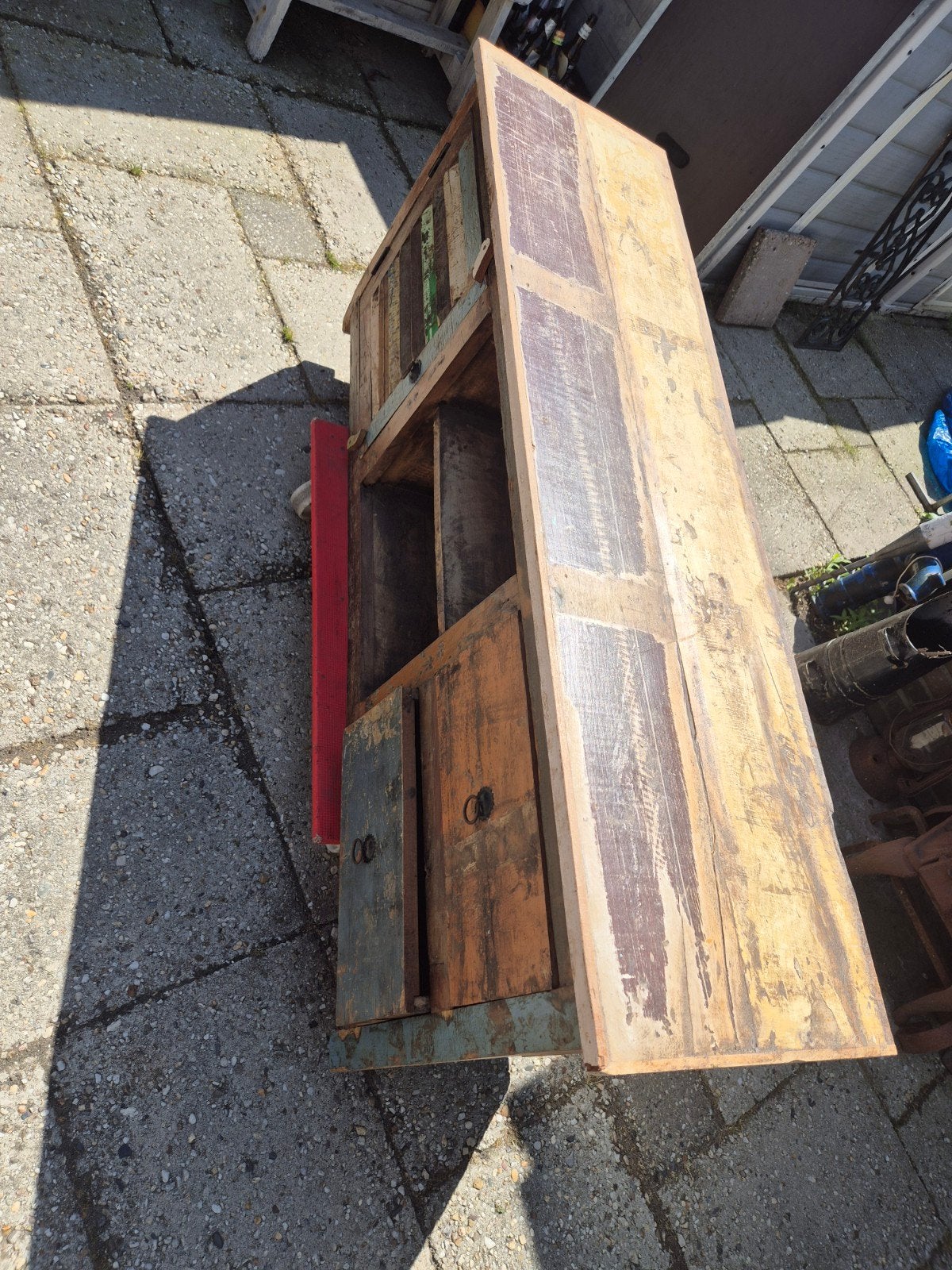 Sloophout tv kast vintage stijl, Ophalen