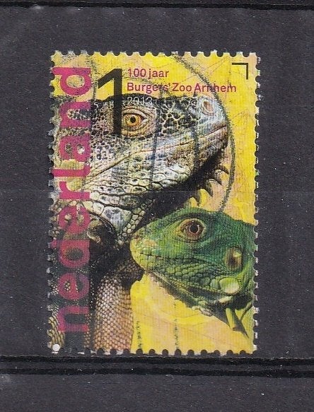 3035  Burger Zoo Arnhem Groene Leguaan, Postzegels en Munten, Postzegels | Nederland, Verzenden, Na 1940, Gestempeld