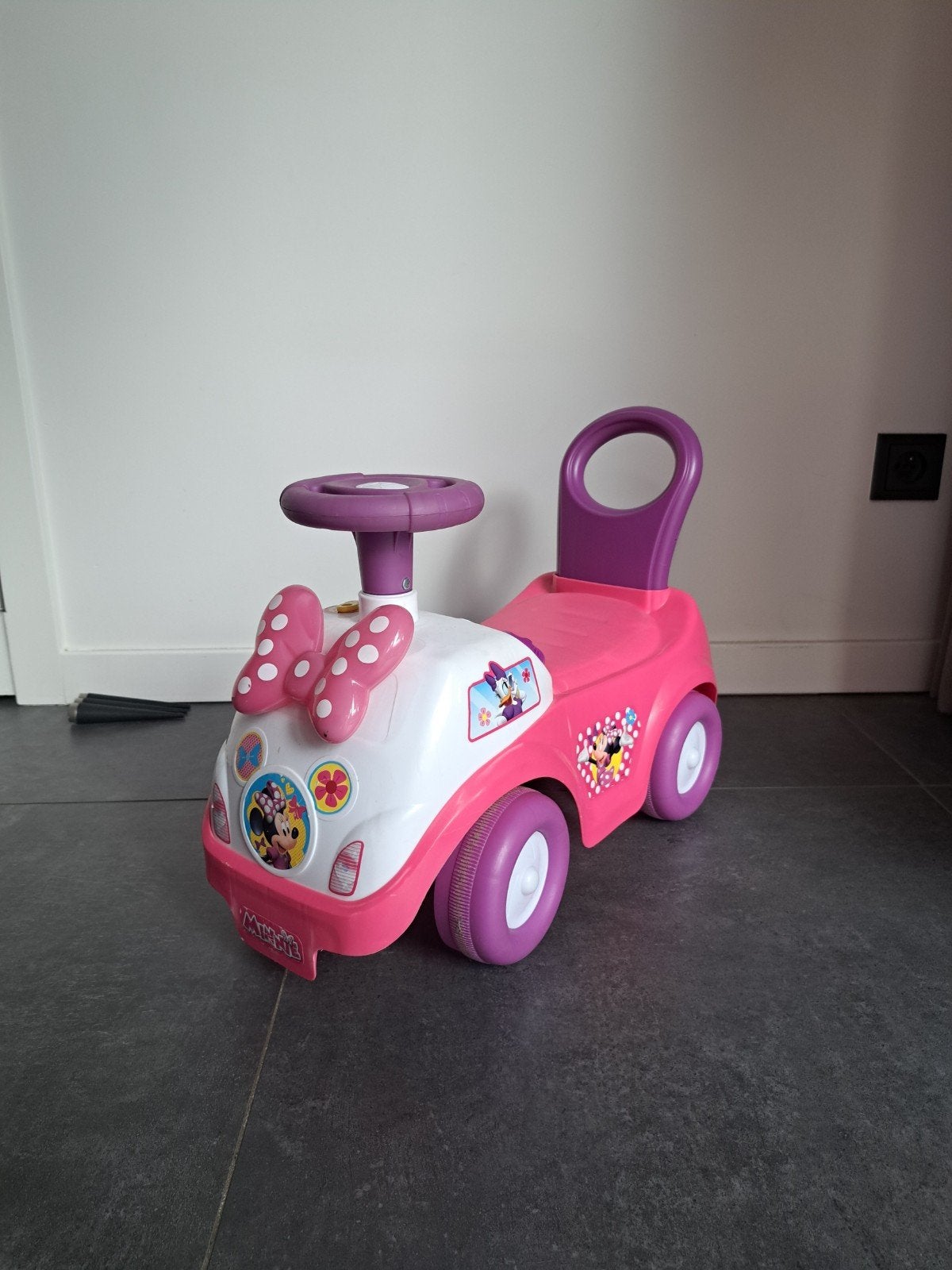 Minnie mouse loop/duw auto, Ophalen