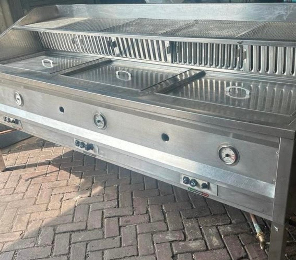 Visbakoven / Oliebollenoven - 3 pannen Smitto, Ophalen of Verzenden, Gebruikt, Fornuis, Frituur en Grillen