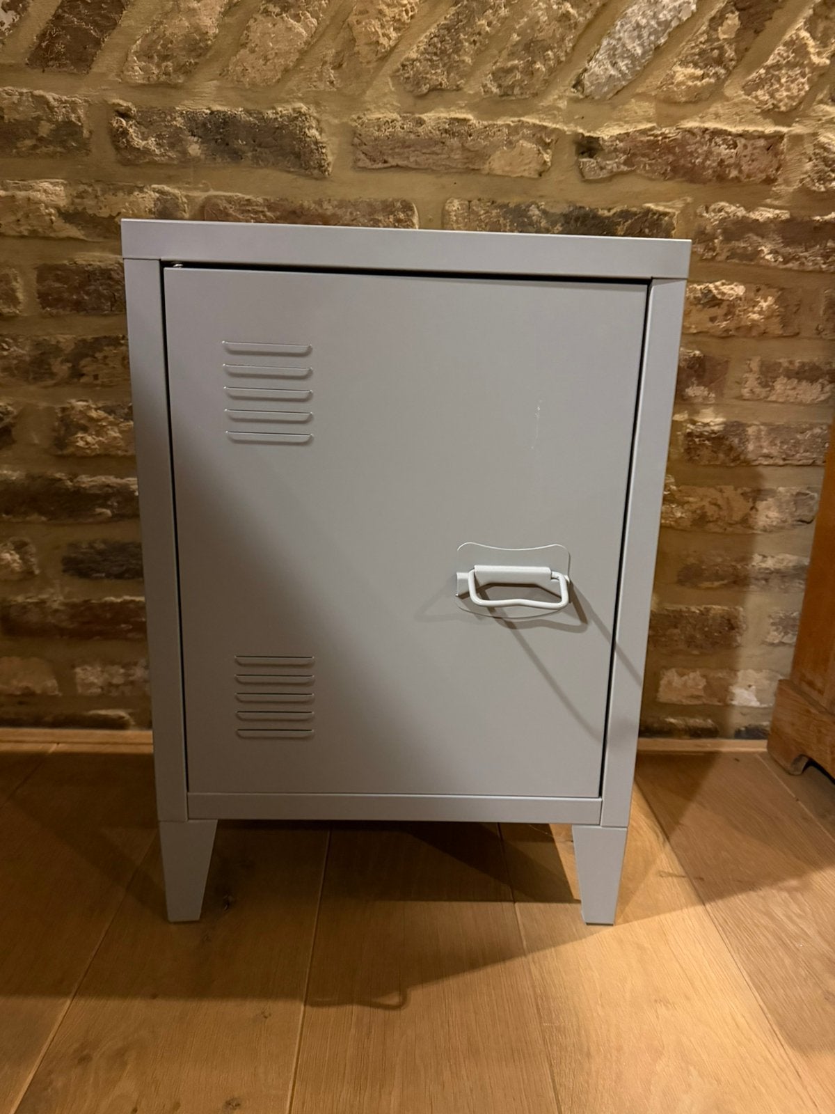 Metalen opbergkast / locker – grijs, Ophalen, Zo goed als nieuw
