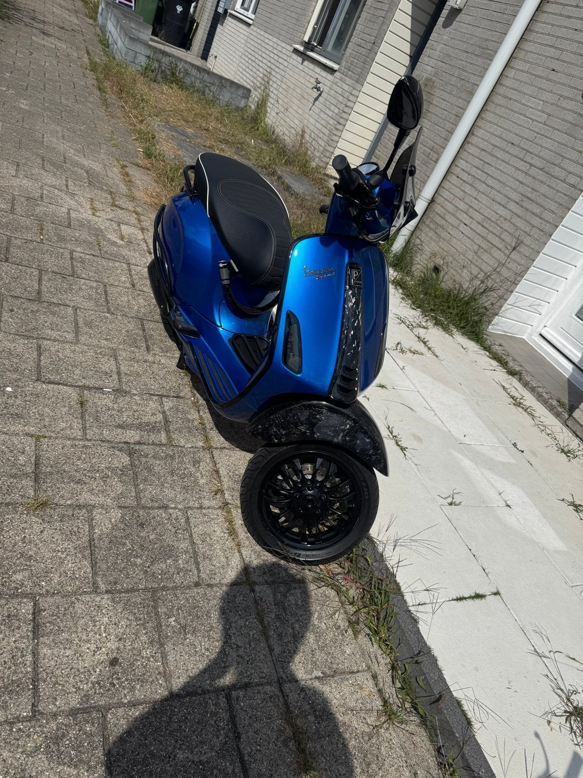 Vespa Sprint 2017 Custom Blauw - Perfect Onderhouden, Fietsen en Brommers, Scooters | Vespa, Ophalen, Gebruikt, Benzine, Overige modellen
