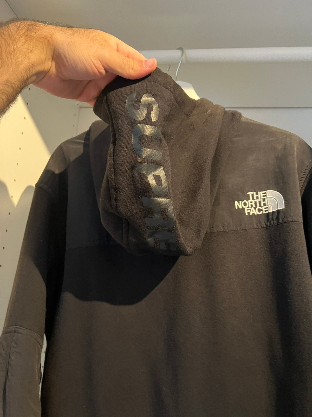 Supreme x TNF steeptech hooded sweatshirt Black Medium, Ophalen, Gedragen, Maat 48/50 (M), Zwart