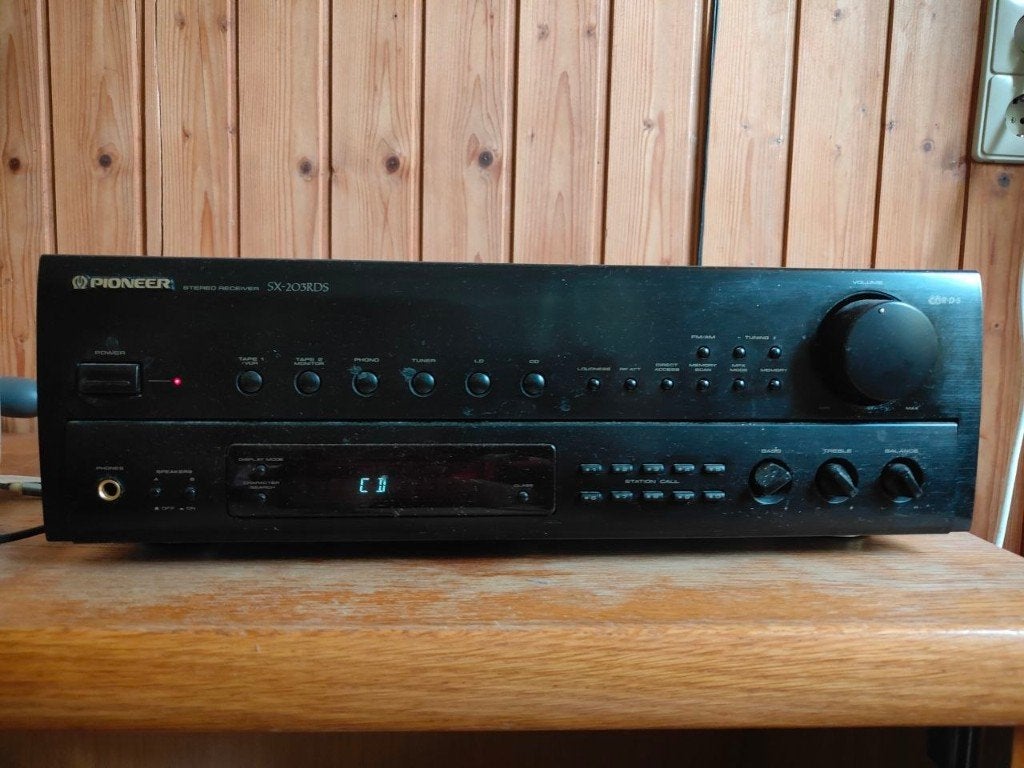 Pioneer Amp + Eltax Speakers (2x), Gebruikt, Speakerset, Ophalen of Verzenden, Pioneer