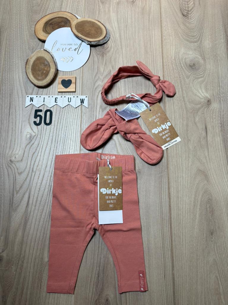Baby meisje dirkje legging slofjes en haarband roze maat 50, Kinderen en Baby's, Babykleding | Maat 50, Ophalen of Verzenden, Nieuw