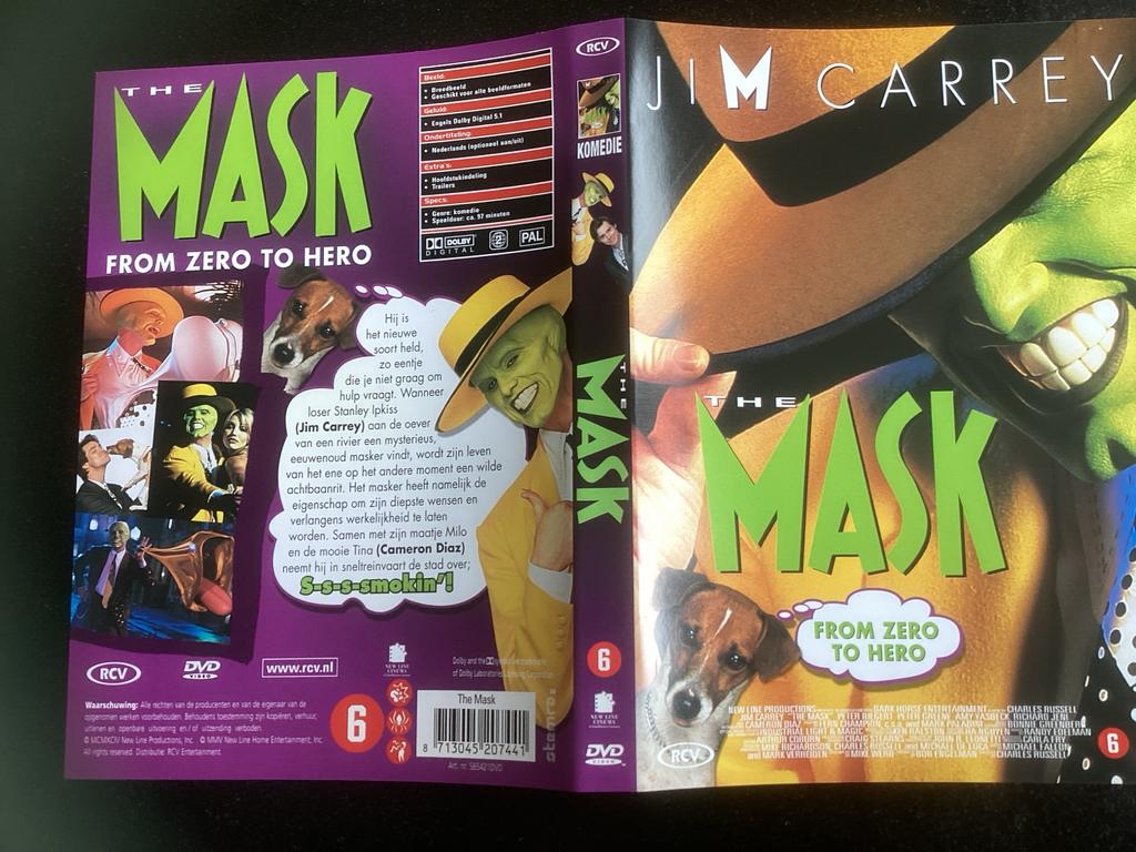 The Mask DVD - Jim Carrey Komedie, Vanaf 6 jaar, Ophalen of Verzenden, Gebruikt, Overige genres