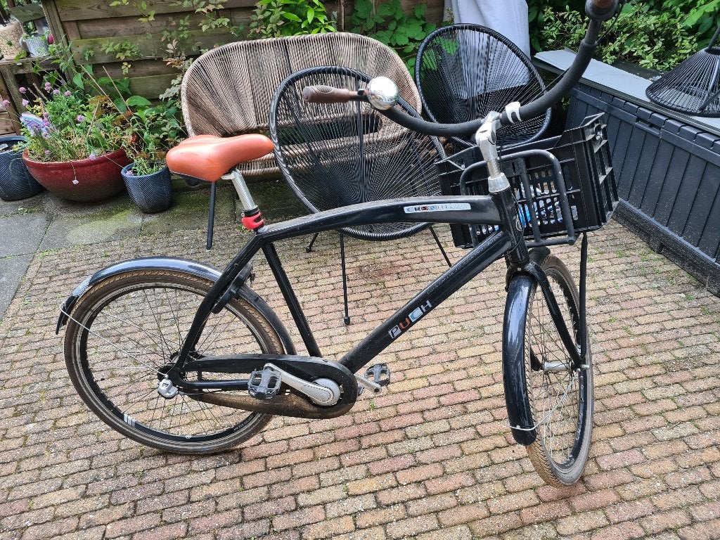 Fiets beachcruiser merk puch crunch, Terugtraprem, Gebruikt, Versnellingen, Ophalen