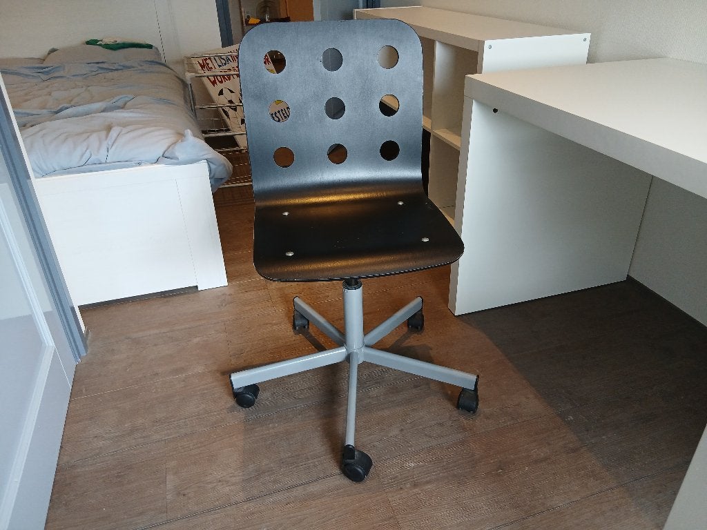 Bureaustoel, Huis en Inrichting, Bureaustoelen, Ophalen, Gebruikt, Zwart