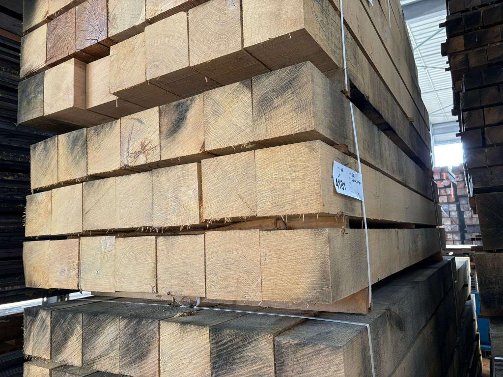 15x15CM ruw frans eiken palen lengte 250CM, Minder dan 25 mm, Eiken, Nieuw, Ophalen of Verzenden