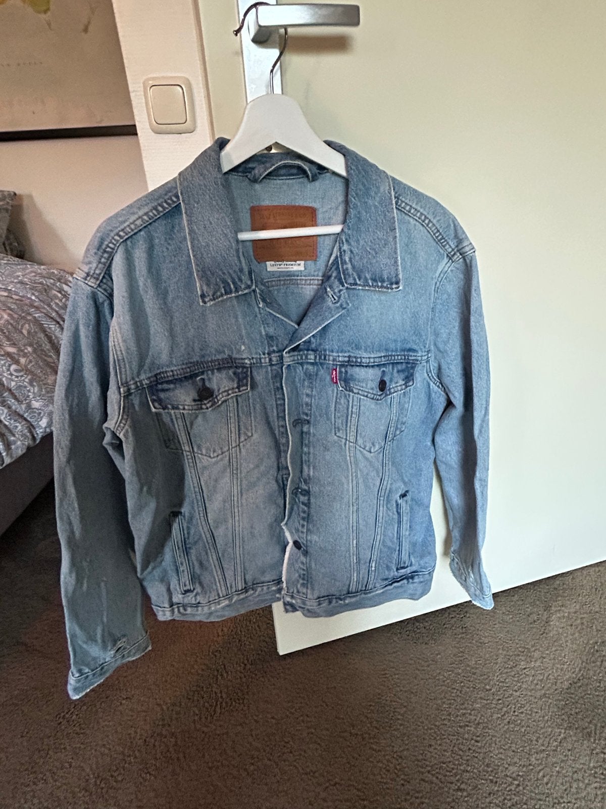 Levi's spijkerjack maat L - Zo goed als nieuw, Ophalen of Verzenden, Zo goed als nieuw, Maat 52/54 (L), Blauw