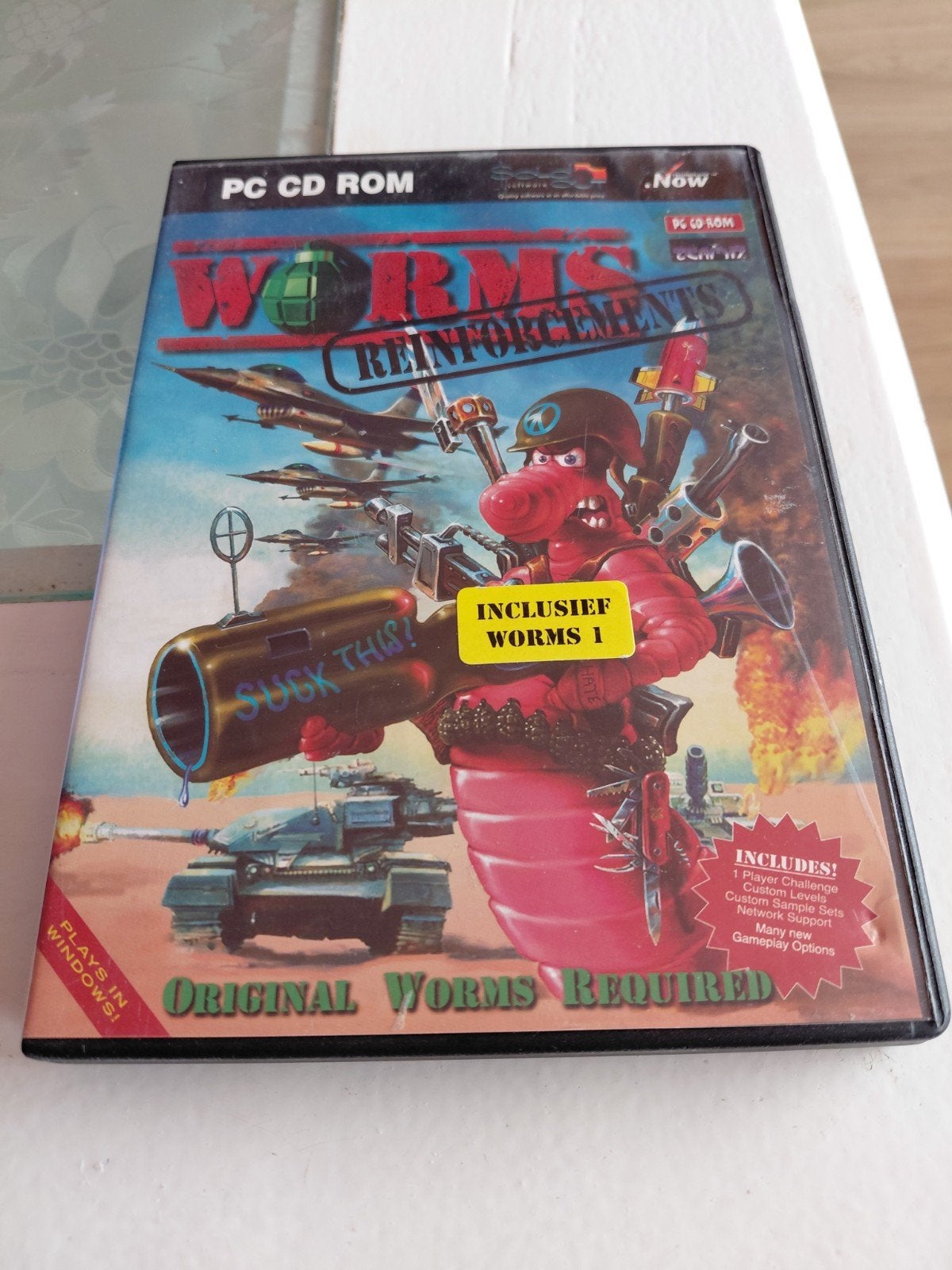 Worms Reinforcements pc game., 1 speler, Ophalen of Verzenden, Zo goed als nieuw, Vanaf 3 jaar