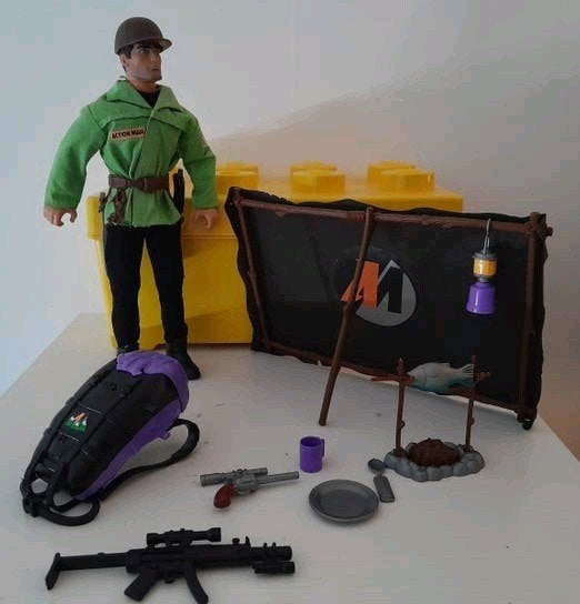 Vintage Action Man Mountain Mission met Survival Base Camp, Ophalen of Verzenden, Zo goed als nieuw